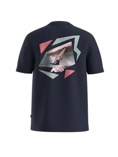 BOSS Tricou Movement Bleumarin albastru
