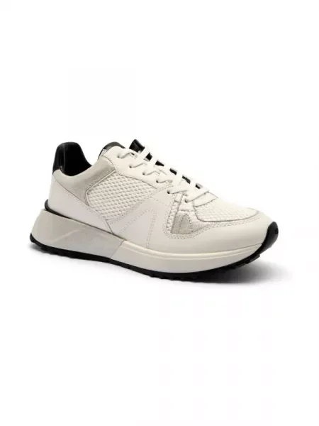 Michael Kors De piele sneakers JAIME alb