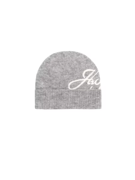 HUGO czapka beanie z wełną Sesperry_Hat szara