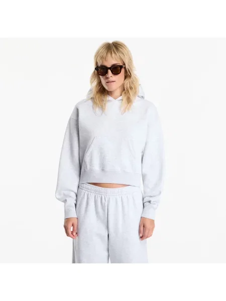 Decupat hanorac cu glugă Sporty & Rich cu broderie gri