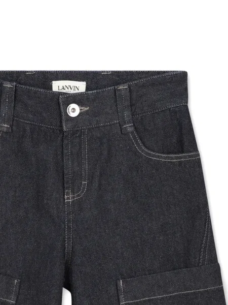Szorty dziecięce Lanvin Enfant niebieskie