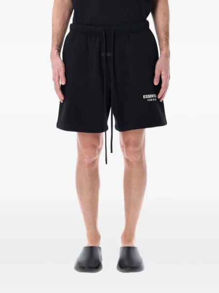 Pantaloni scurți Fear Of God Essentials din fleece negru