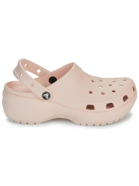 Dámske šľapky Crocs Classic Platform Clog quartz ružová