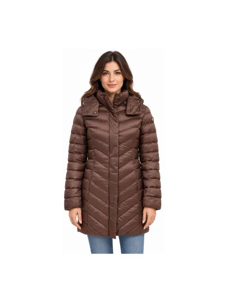Kabát Emporio Armani Ea7 hnedá