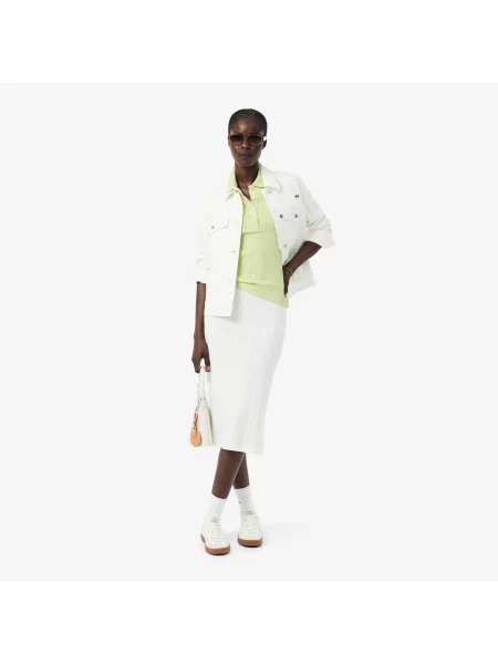 Lacoste Koszulka Polo Slim Fit Zielony żółta