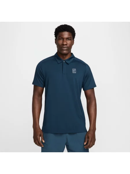 Koszulka polo tenisowa Nike Court Dri-Fit Advantage armory navy/white/white białe