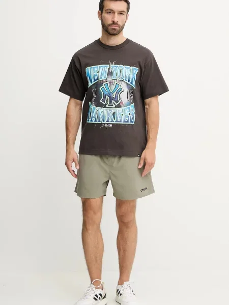 Футболка 47 brand MLB New York Yankees з принтом сірий