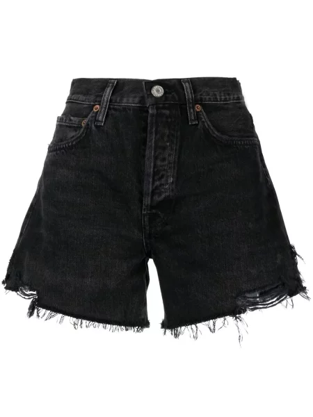 Szorty jeansowe Agolde czarne