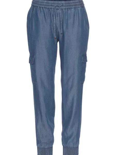 LASCANA Pantaloni denim albastru