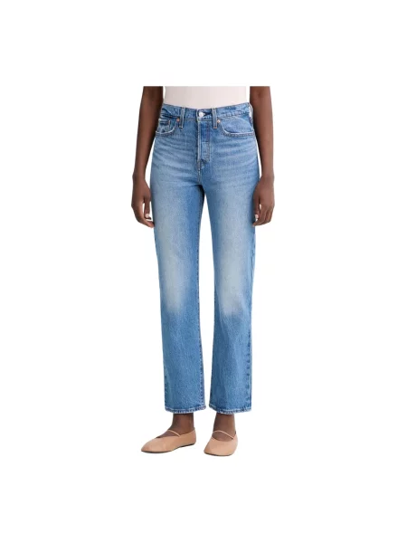 Jeansy straight leg Levi's niebieskie
