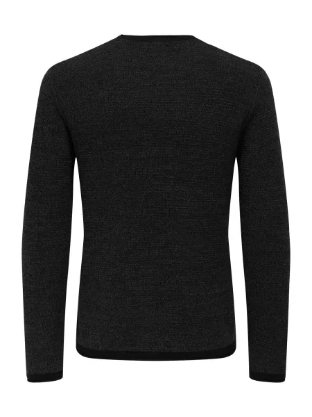 Only & Sons Pulover ONSERIC amestecat negru