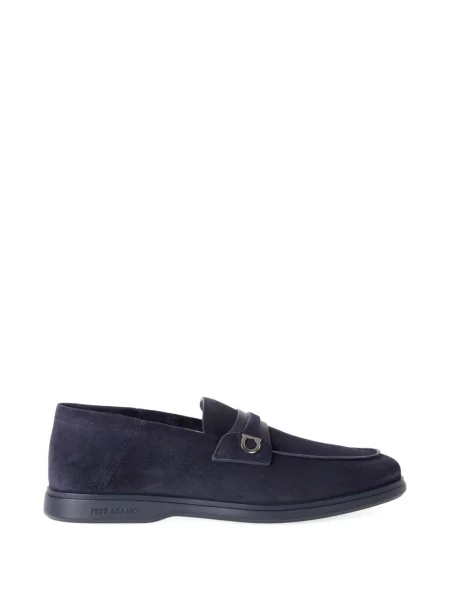 Pantofi loafer Ferragamo din piele albastru