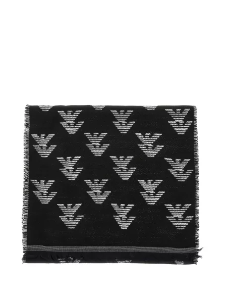 Fular Emporio Armani cu autograf negru