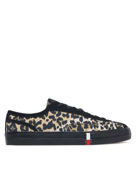Tommy Jeans Tenisice Archive Cheetah Smeđa crna