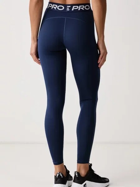 Nike legginsy sportowe Pro granatowe