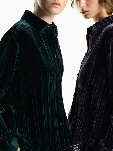Сорочка повсякденна Emporio Armani віскоза/поліамід зелений