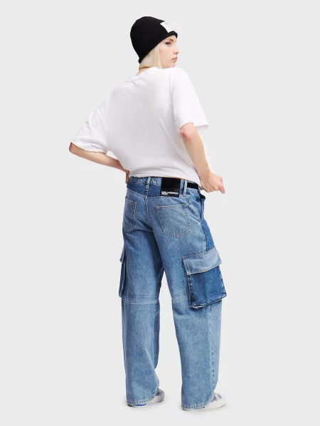 Прямі джинси Karl Lagerfeld Jeans синій