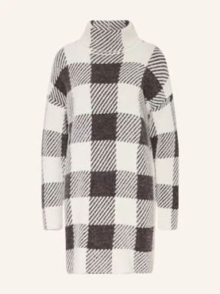 Barbour International Pletené Šaty Amaya režná / tmavě hnědá