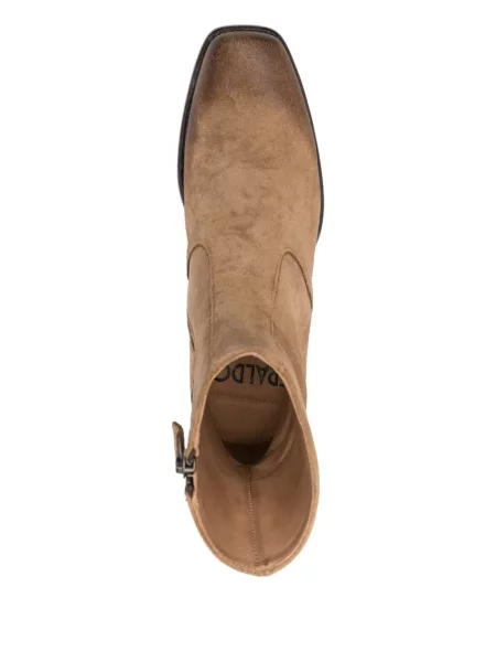 Botine Eraldo din piele de căprioară maro