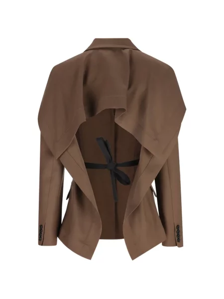 Sacou Loewe drapate maro