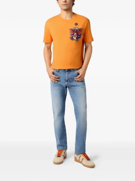 Tricou Philipp Plein portocaliu