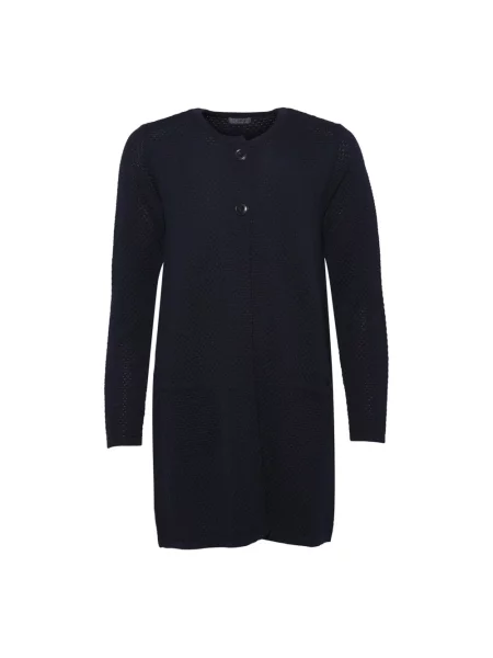 Kardigan Lind wełniany niebieski