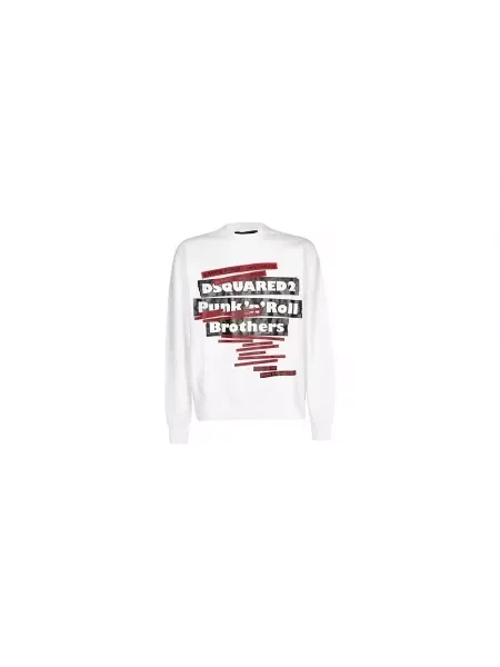Bluza Dsquared2 z nadrukiem biała