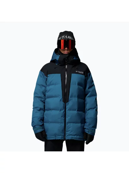 Geacă de schi pentru bărbați Columbia Glacier Ridge Down phoenix blue/black negru