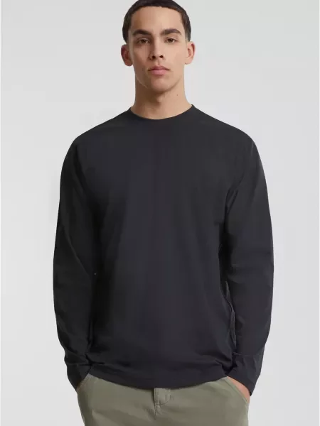Lung tricou Urban Classics cu mâneci lungi negru