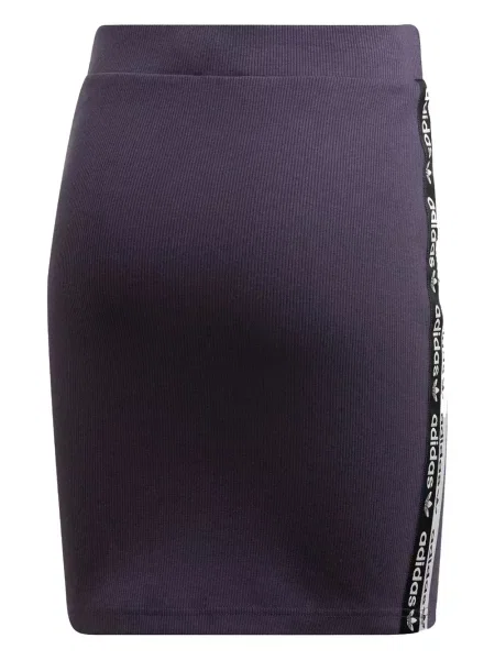 Legginsy Adidas do biegania z nadrukiem z dekoltem w serek czerwone