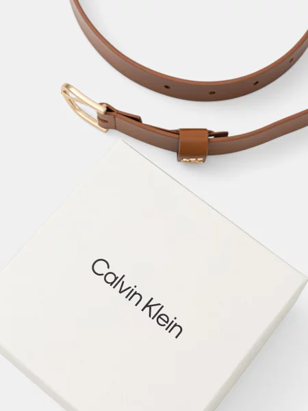 Bőr öv Calvin Klein barna