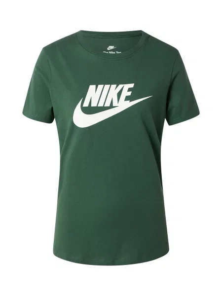 Nike Sportswear Majica ESSNTL zelena bijela