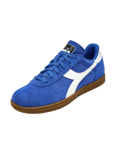 Sneakersy Diadora skórzane casual niebieskie