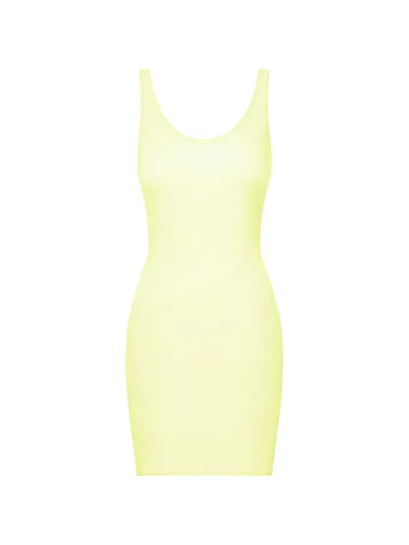 Rochie mini Maison Close cu spatele deschis galben