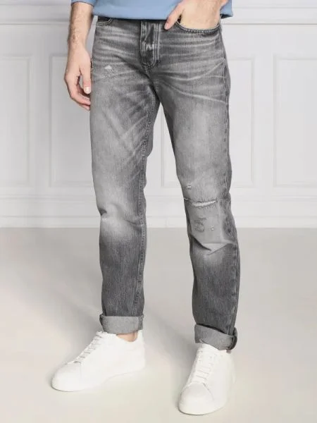 BOSS ORANGE Blugi Taber | Tapered fit gri