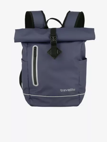 Travelite Basics Roll-up Plane Backpack Blue μπλε