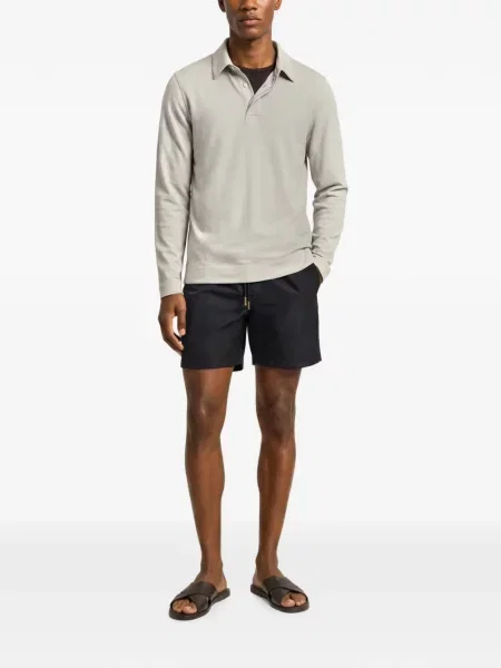 Polo Orlebar Brown από μαλλί merino καφέ