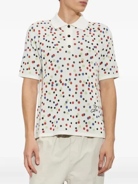 Tricou polo Jacquemus alb
