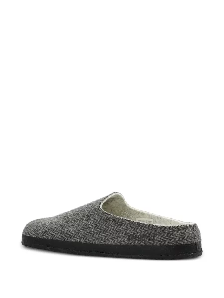 Papuci tip mules Birkenstock gri