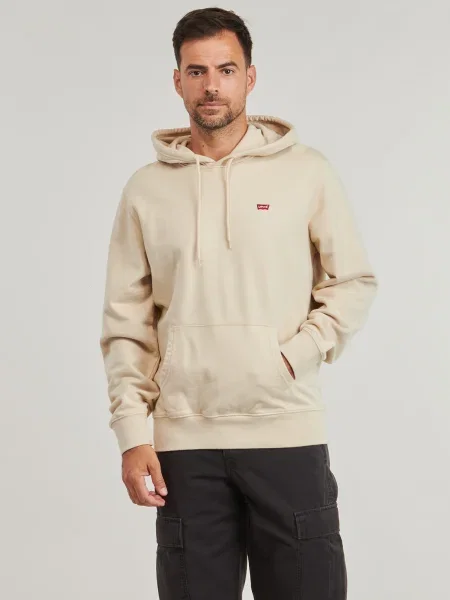 Mikina s kapucňou Levi's béžová