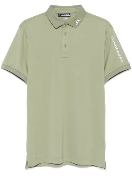 Polo J.lindeberg cu broderie verde