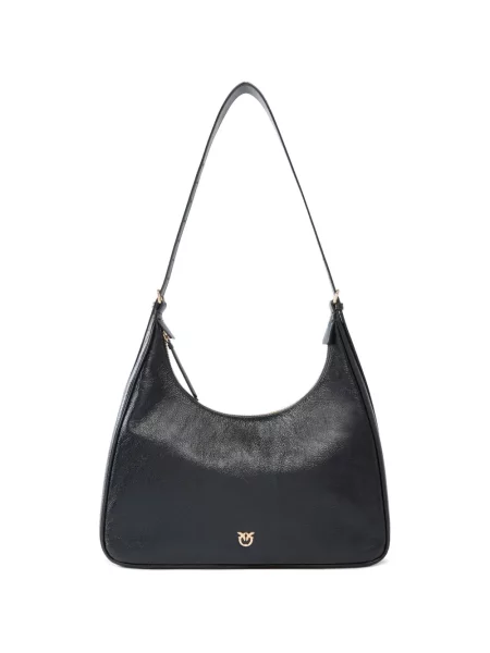 Bőr kézitáska Pinko fekete