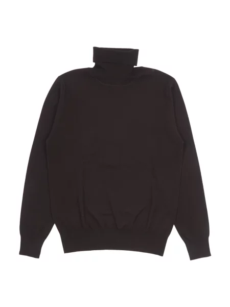 Sweter wełniany Aspesi wełniany brązowy