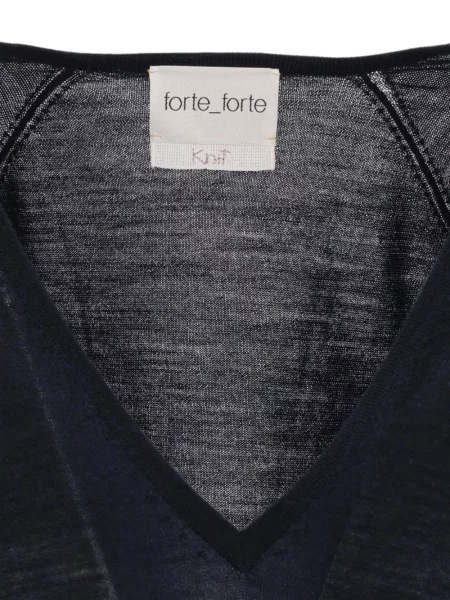 Svetr Forte Forte s výstřihem do v modrý