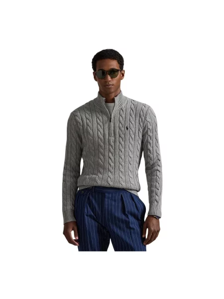 Dzianinowa bluza Polo Ralph Lauren szara