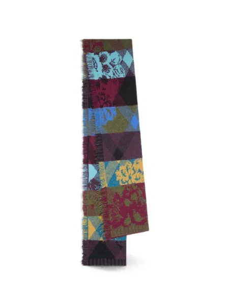 Lung fular Dries Van Noten de lână violet