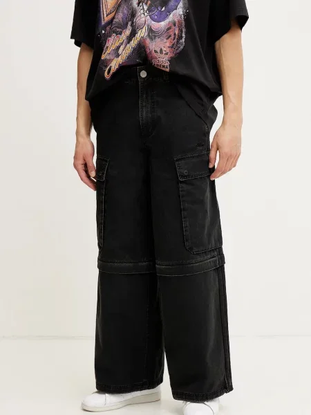 Adidas Originals pantaloni de CARGO PANTS barbati cu fason cargo negru