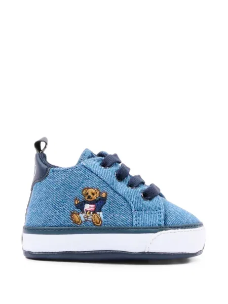 Sneakersy dziecięce Polo Ralph Lauren niebieskie