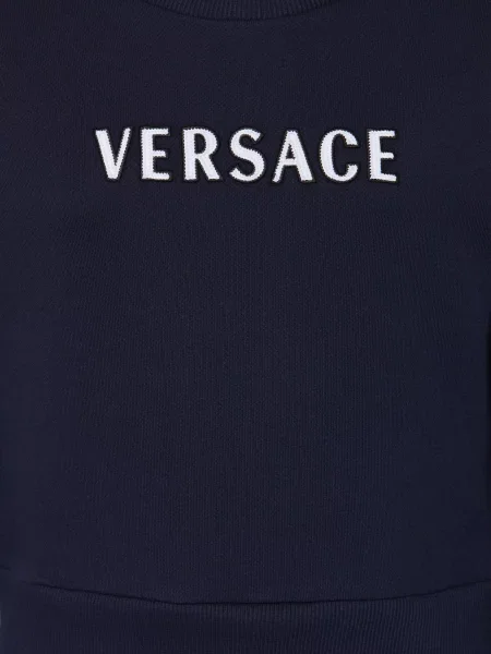 Versace Sukienka Dresowa blau granatowa