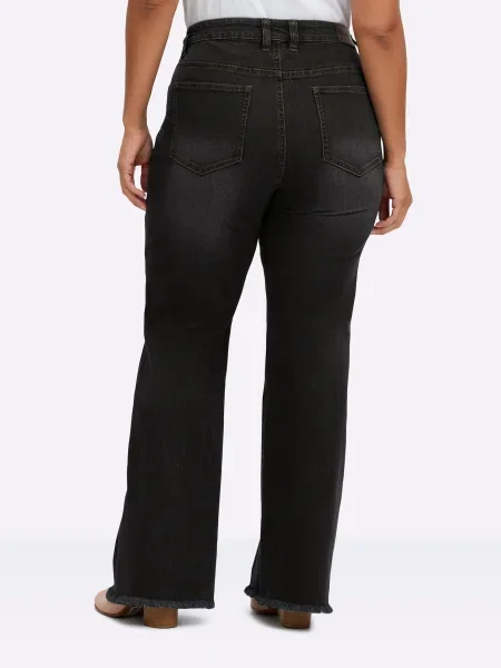 SHEEGO Jeans denim negru